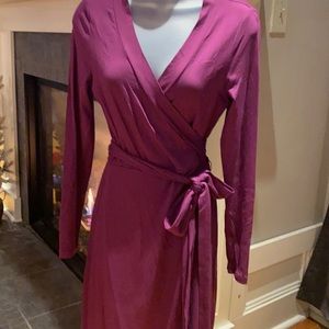 Banana Republic purpley wrap dress.